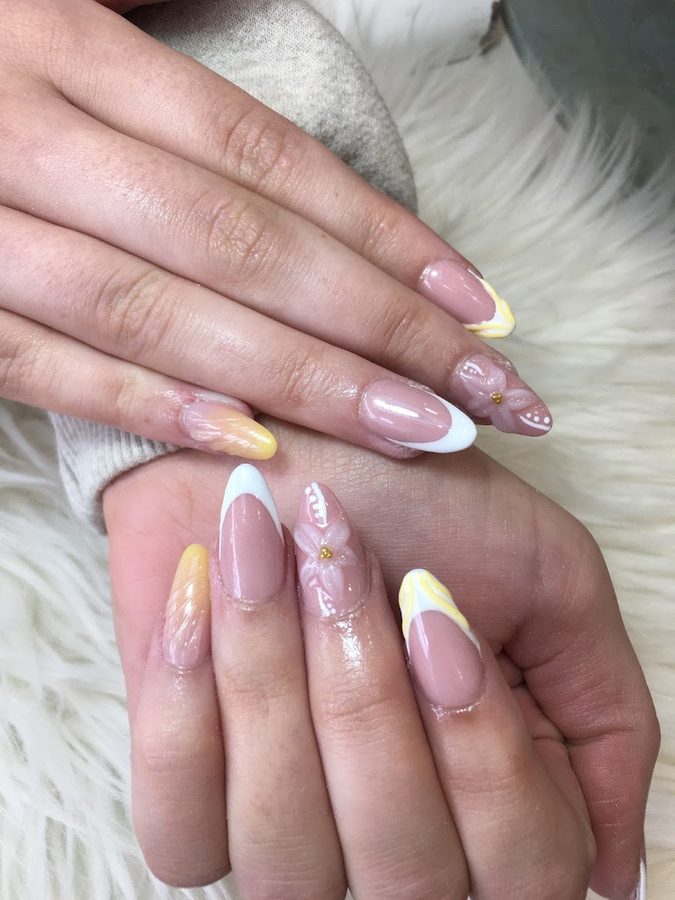 Blue Nails and Spa work