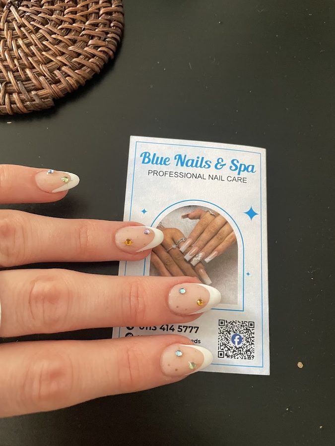 Blue Nails and Spa work