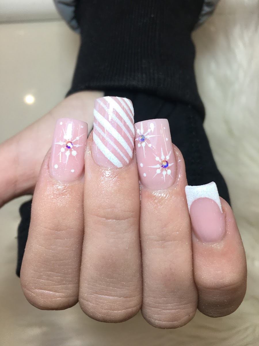 Blue Nails and Spa work